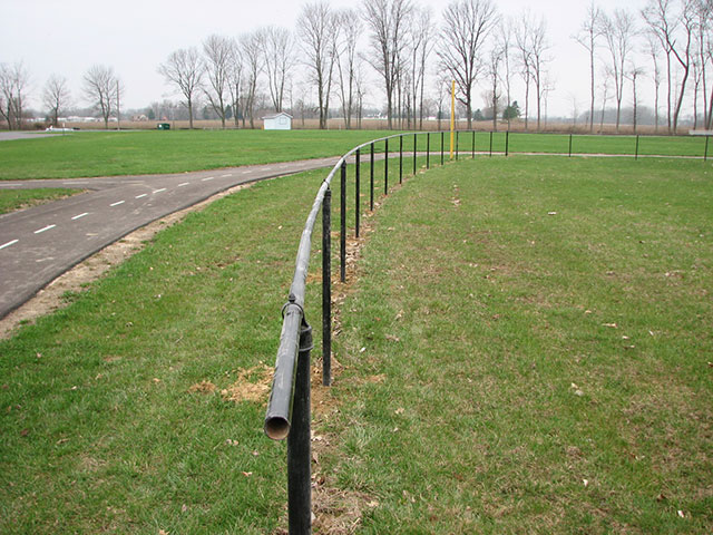 Commercial aluminum fence by Pickens Fence